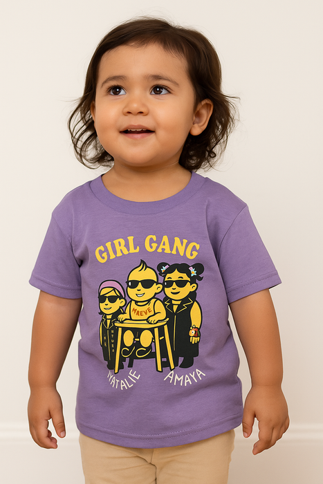 Girl Gang Cousin Besties Shirt – Custom Emoji Tee for Sisters, Cousins & BFFs | Made by Maayan