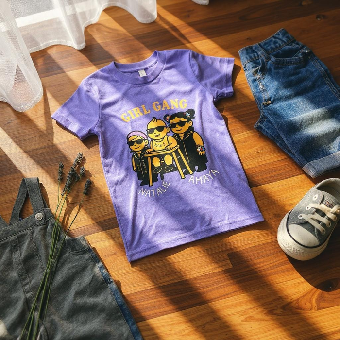 Girl Gang Cousin Besties Shirt – Custom Emoji Tee for Sisters, Cousins & BFFs | Made by Maayan