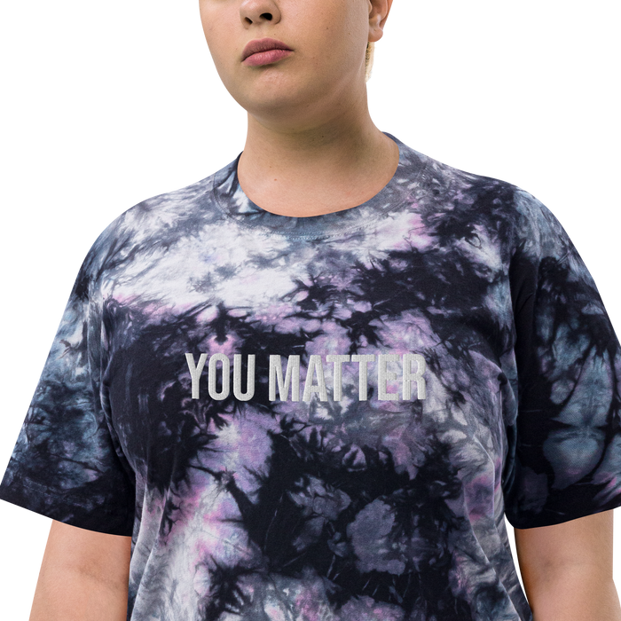 Oversized Tie-Dye T-Shirt | Rebel Educators “You Matter” | Made by Maayan