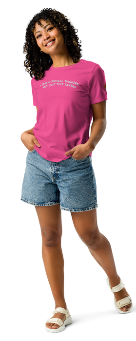 "I Teach Critical Thinkers" Teacher T-Shirt – Anti-Test Culture Educator Shirt